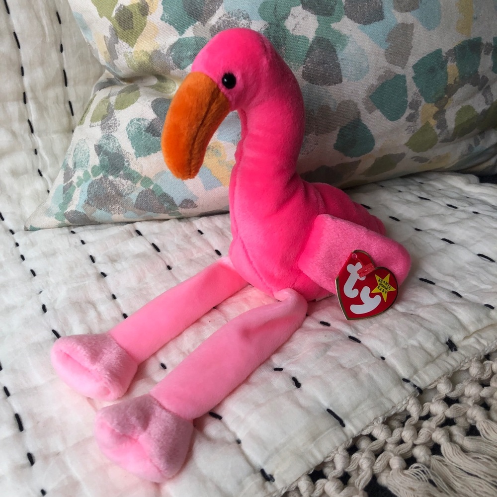 Ty Beanie Baby Pinky the Flamingo 1995